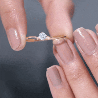 Solitaire Lab Grown Diamond Promise Ring