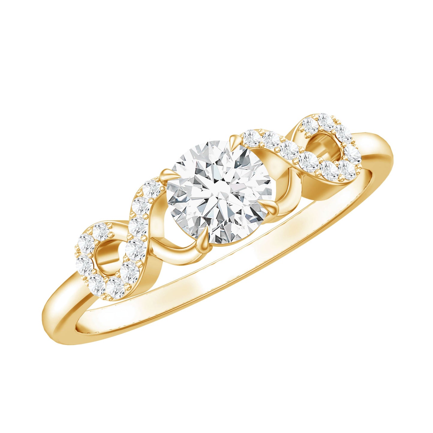 Lab Grown Diamond Criss Cross Promise Ring