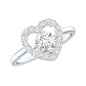 Minimal Heart Ring with Lab Grown Diamond