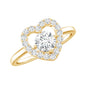 Minimal Heart Ring with Lab Grown Diamond