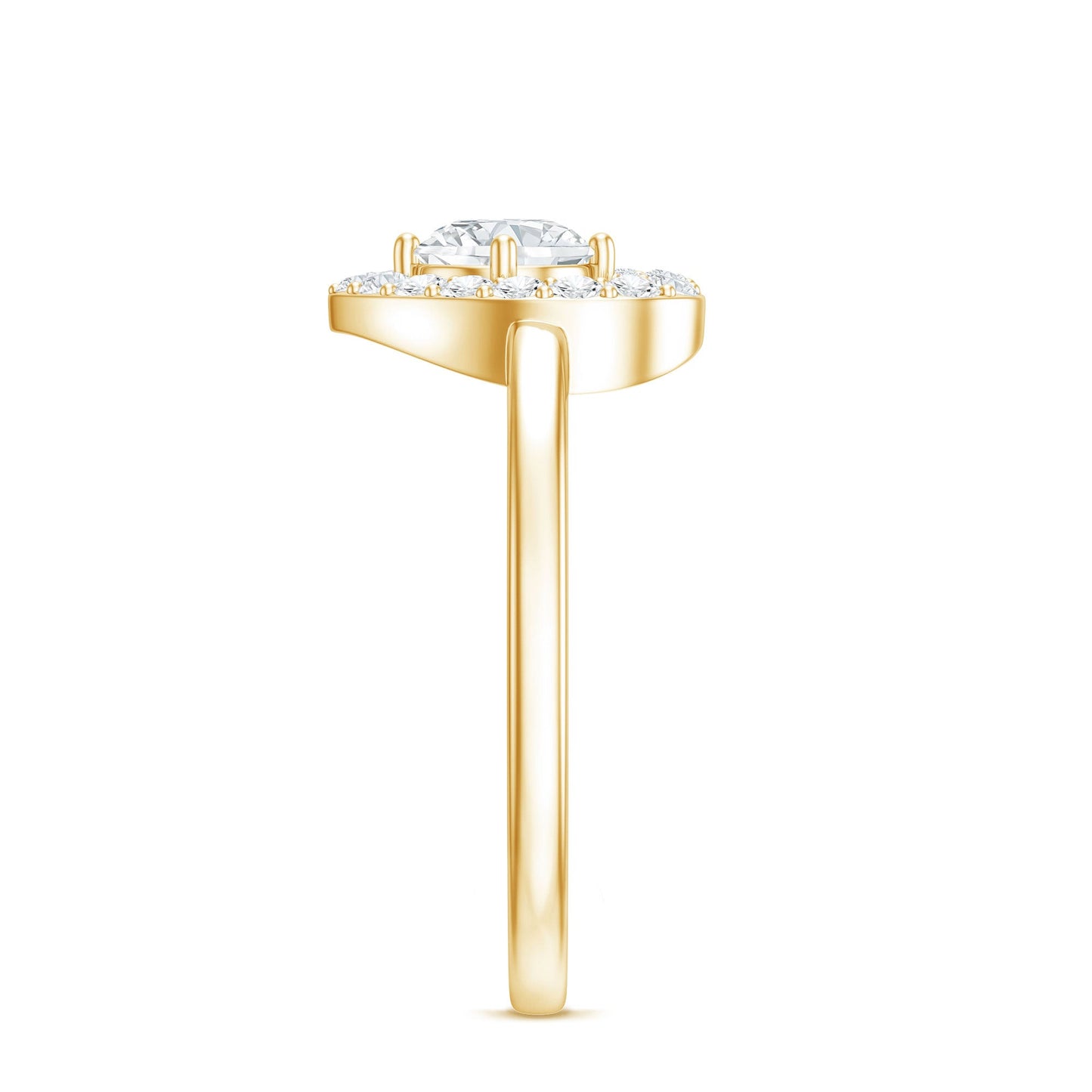 Minimal Heart Ring with Lab Grown Diamond