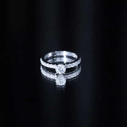 Minimal Solitaire Engagement Ring with Lab Grown Diamond