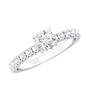 Minimal Solitaire Engagement Ring with Lab Grown Diamond