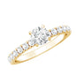 Minimal Solitaire Engagement Ring with Lab Grown Diamond