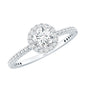 Round Lab Grown Diamond Promise Engagement Ring