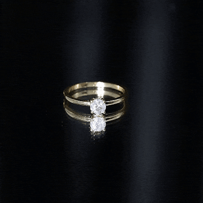 Brilliant Cut Lab Grown Diamond Solitaire Promise Ring