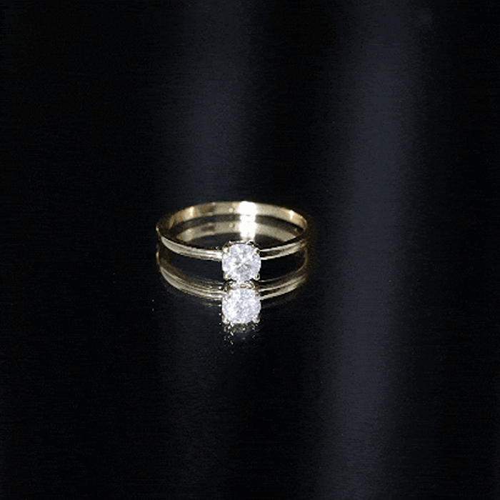 Brilliant Cut Lab Grown Diamond Solitaire Promise Ring