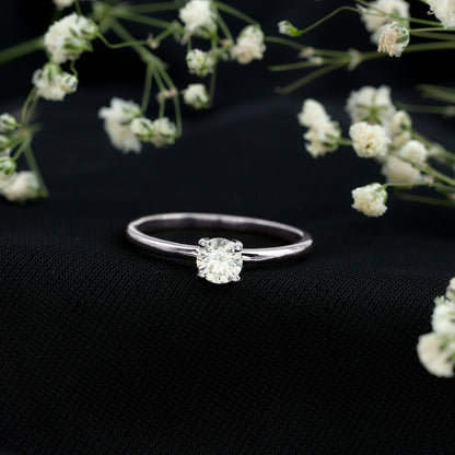 Brilliant Cut Lab Grown Diamond Solitaire Promise Ring