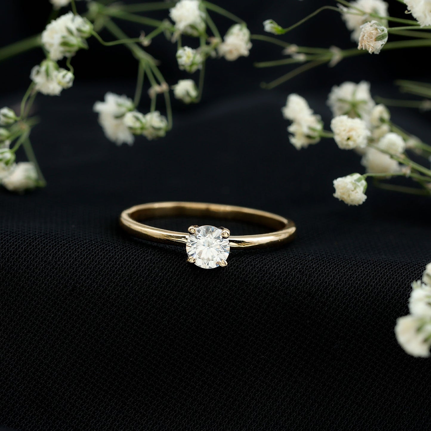Brilliant Cut Lab Grown Diamond Solitaire Promise Ring