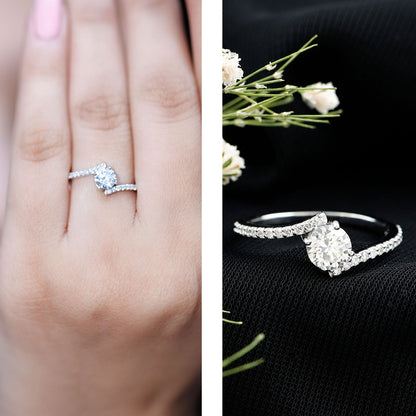 Lab Grown Diamond Solitaire Promise Engagement Ring