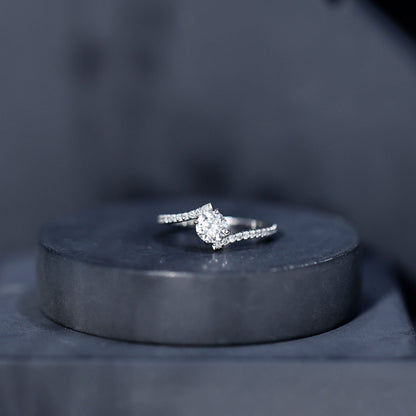 Lab Grown Diamond Solitaire Promise Engagement Ring
