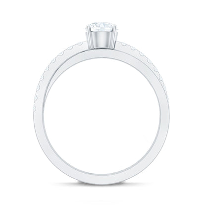 Round Lab Grown Diamond Solitaire Promise Ring
