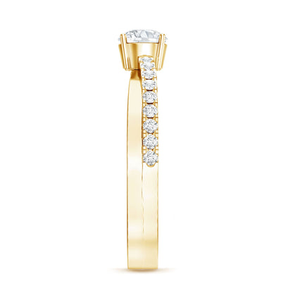 Round Lab Grown Diamond Solitaire Promise Ring
