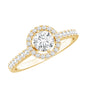 0.4 Carat Lab Grown Diamond Engagement Ring with Halo