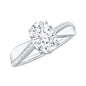 Classic Oval Shape Lab Grown Diamond Solitaire Engagement Ring