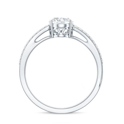 Classic Oval Shape Lab Grown Diamond Solitaire Engagement Ring