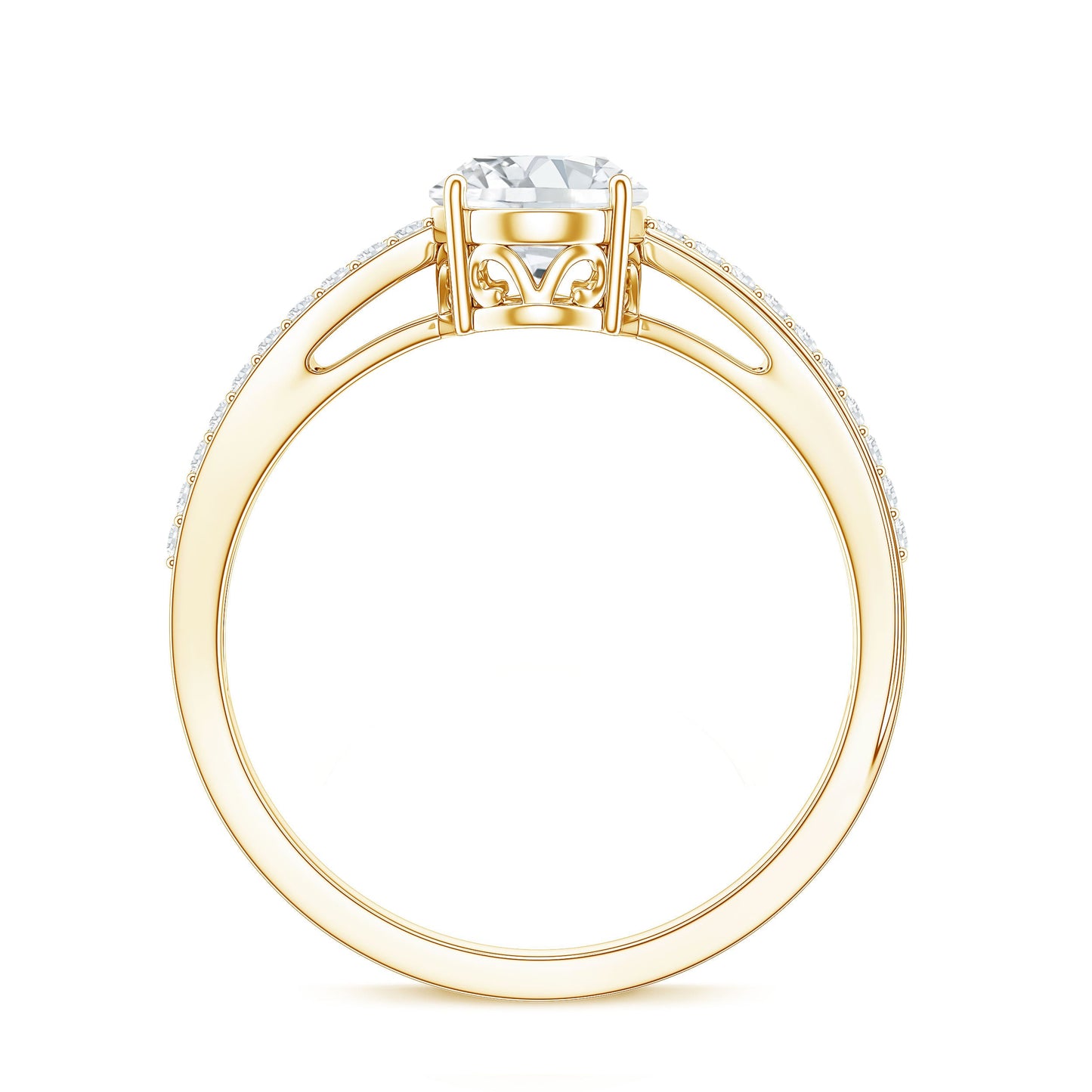 Classic Oval Shape Lab Grown Diamond Solitaire Engagement Ring
