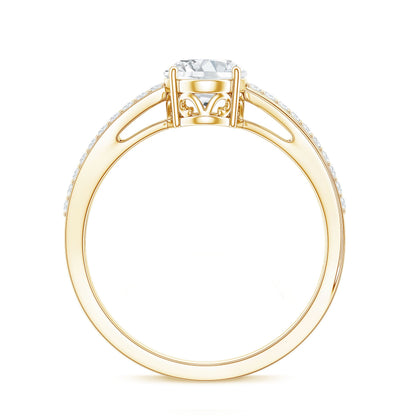 Classic Oval Shape Lab Grown Diamond Solitaire Engagement Ring