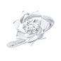 Lab Grown Diamond Nature Inspired Floral Bypass Ring