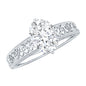 Oval Shape 1.2 Carat Lab Grown Diamond Filigree Engagement Ring