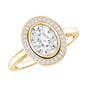 Classic Lab Grown Diamond Engagement Ring with Halo