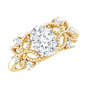 Nature Inspired Lab Grown Diamond Solitaire Engagement Ring
