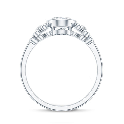 Classic Oval Lab Grown Diamond Solitaire Engagement Ring