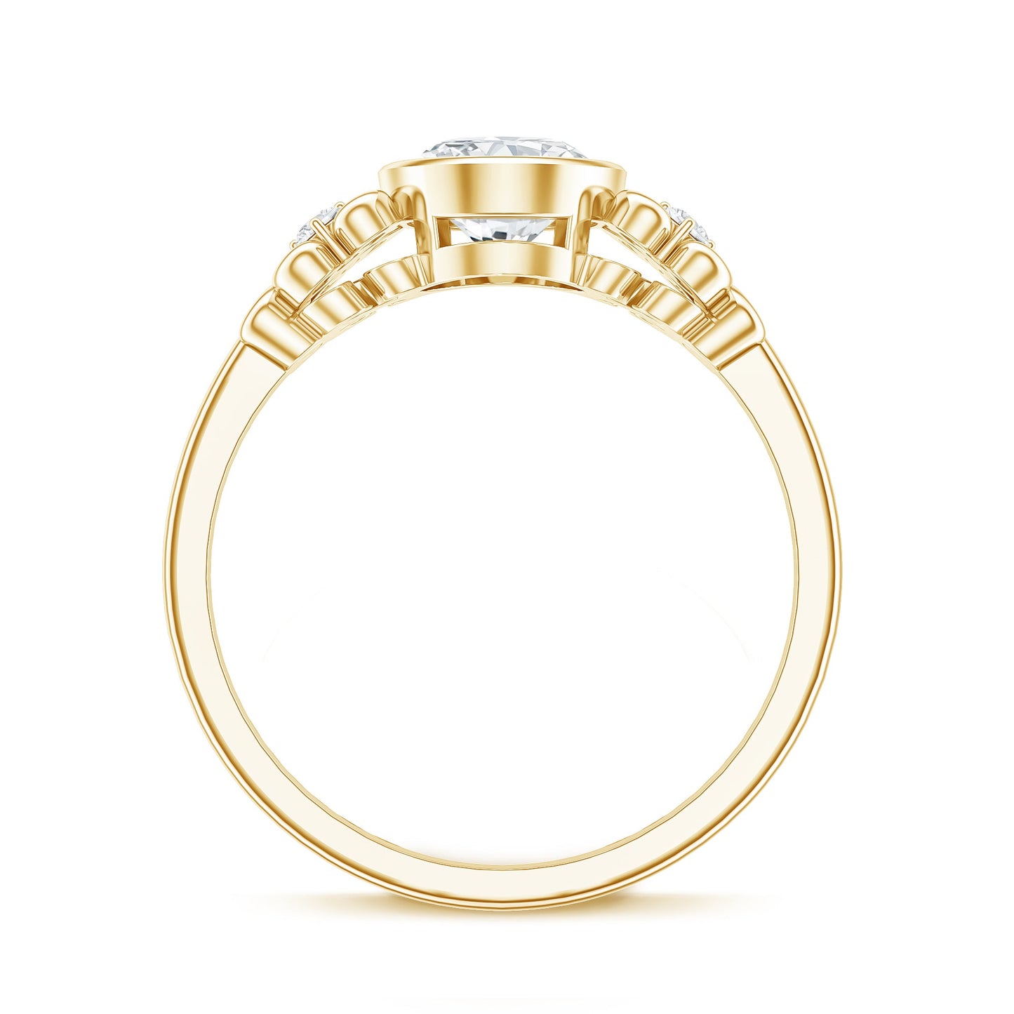 Classic Oval Lab Grown Diamond Solitaire Engagement Ring