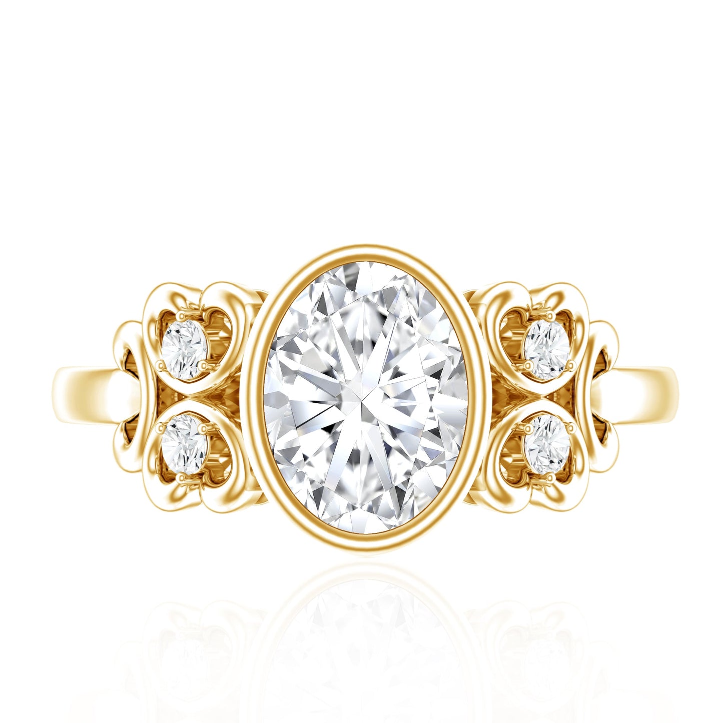 Classic Oval Lab Grown Diamond Solitaire Engagement Ring
