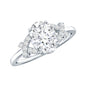 Oval Shape Lab Grown Diamond Solitaire Ring in Split Shank
