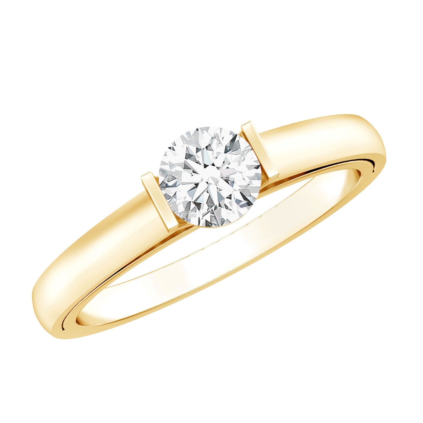 Minimal Lab Grown Diamond Solitaire Ring