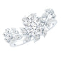 Certified 1.2 Carat Moissanite Vine Engagement Ring in Silver