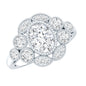 Certified 1.2 Carat Oval Moissanite Statement Engagement Ring