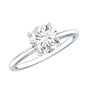 Peg Headset Solitaire Moissanite Ring for Women