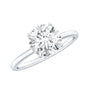 Brilliant Cut Moissanite 2 Carat Engagement Ring