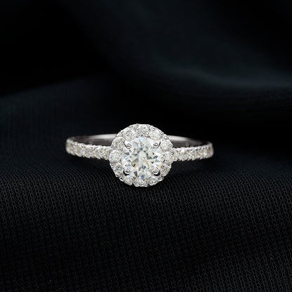 Certified Moissanite Promise Ring For Engagement