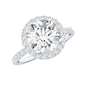 Brilliant Cut Moissanite Classic Halo Engagement Ring
