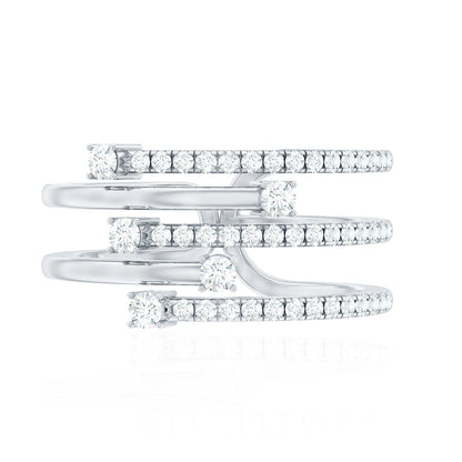 Certified Diamond Cocktail Wrap Ring