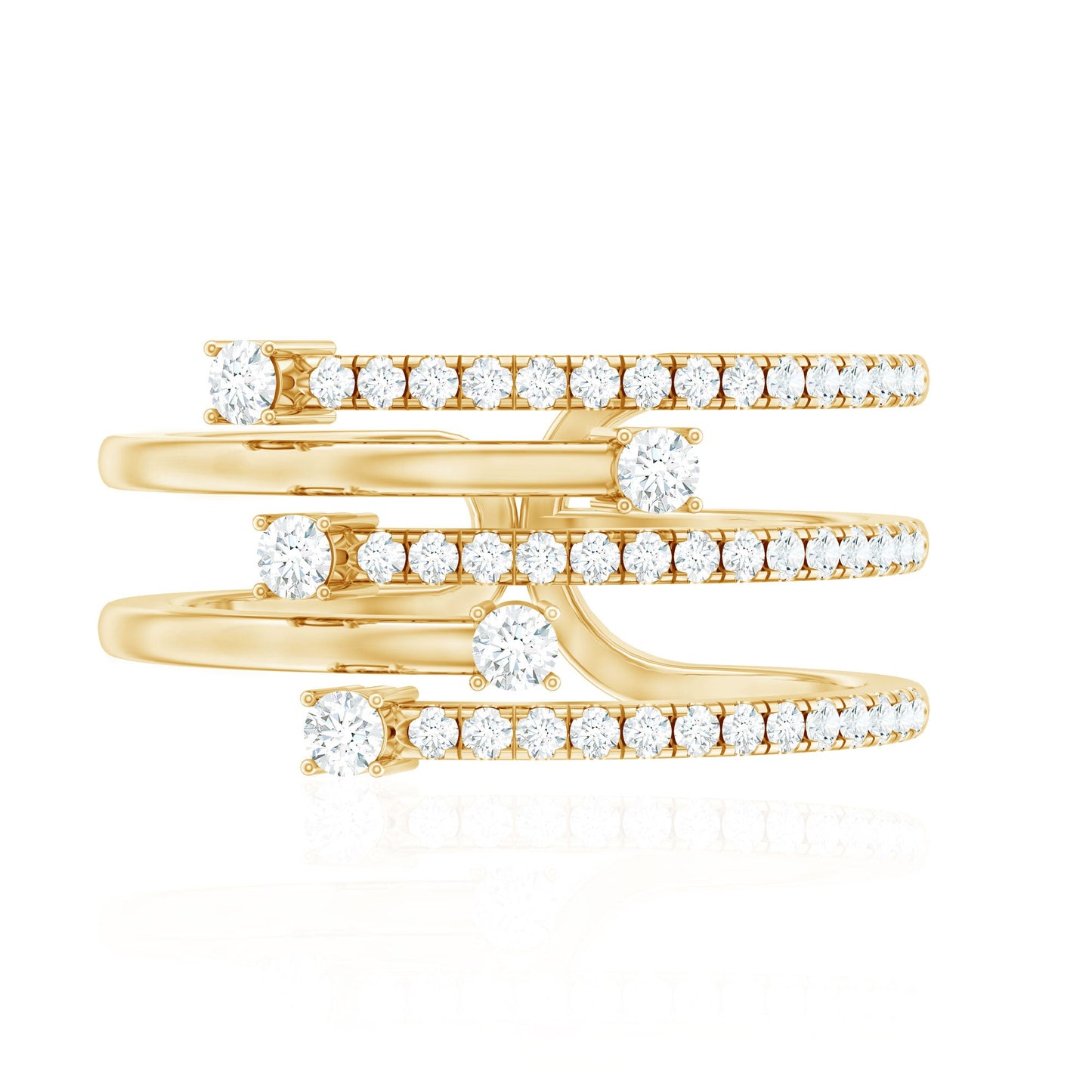 Certified Diamond Cocktail Wrap Ring