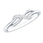 Certified Diamond Infinity Promise Ring For Her