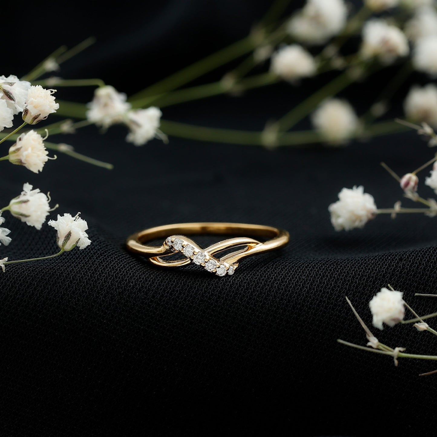 Certified Diamond Infinity Promise Ring For Her