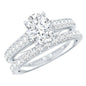 Certified Moissanite Oval Engagement Ring Set