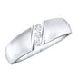 Real Diamond Three Stone Band Ring with Certificate