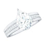 Solitaire Moissanite Pear Shaped Engagement Ring
