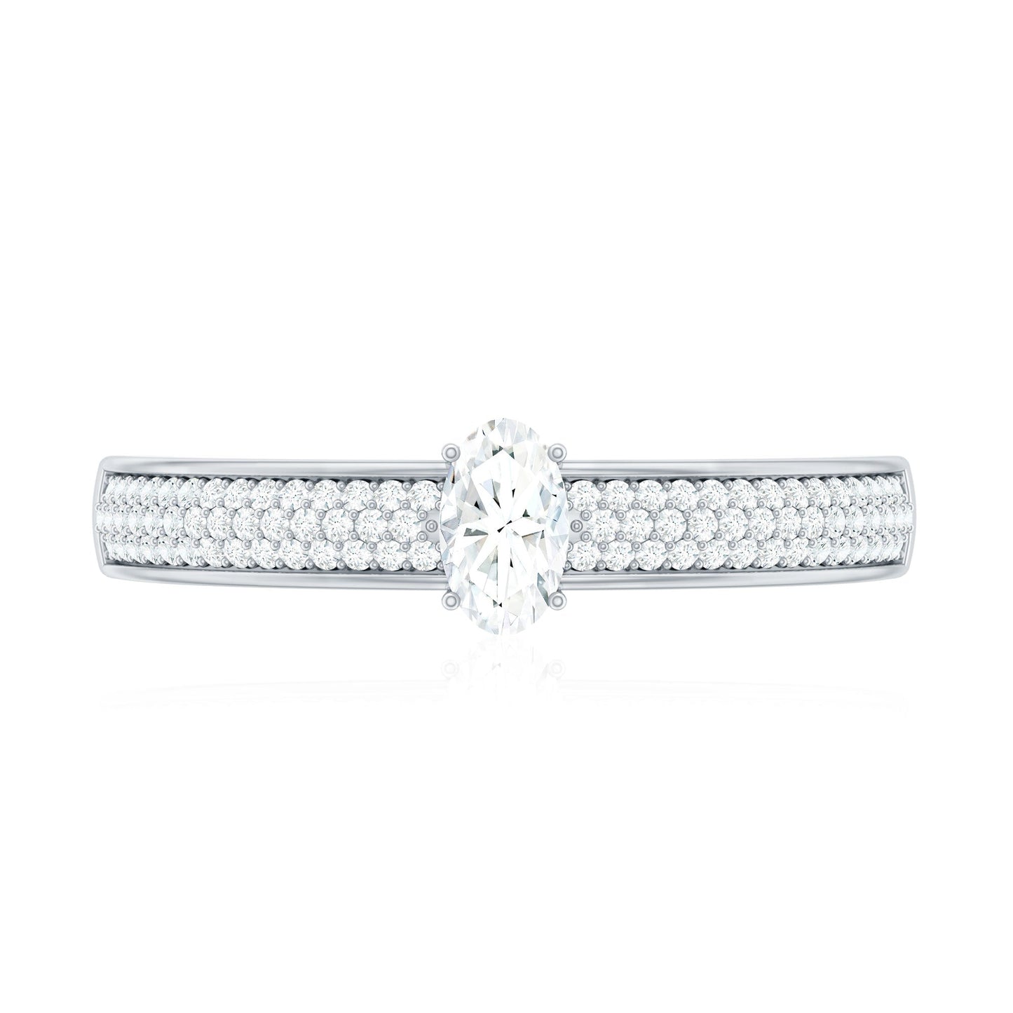 Oval Cut Diamond Classic Engagement Ring