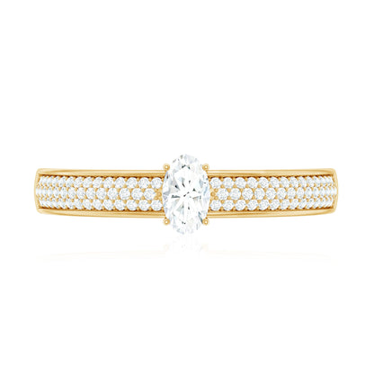 Oval Cut Diamond Classic Engagement Ring