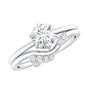 Solitaire Moissanite Wedding Ring Set for Her