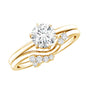 Solitaire Moissanite Wedding Ring Set for Her