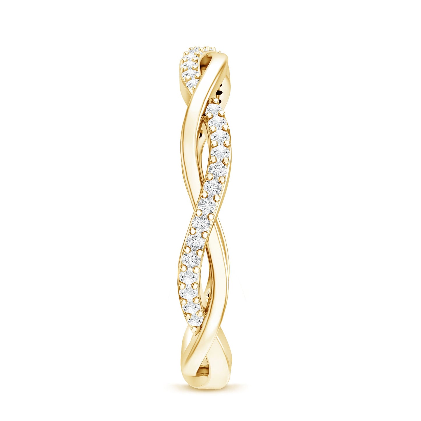 Certified Moissanite Infinity Eternity Band Ring