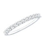 Moissanite Half Eternity Ring in Shared Prong Setting